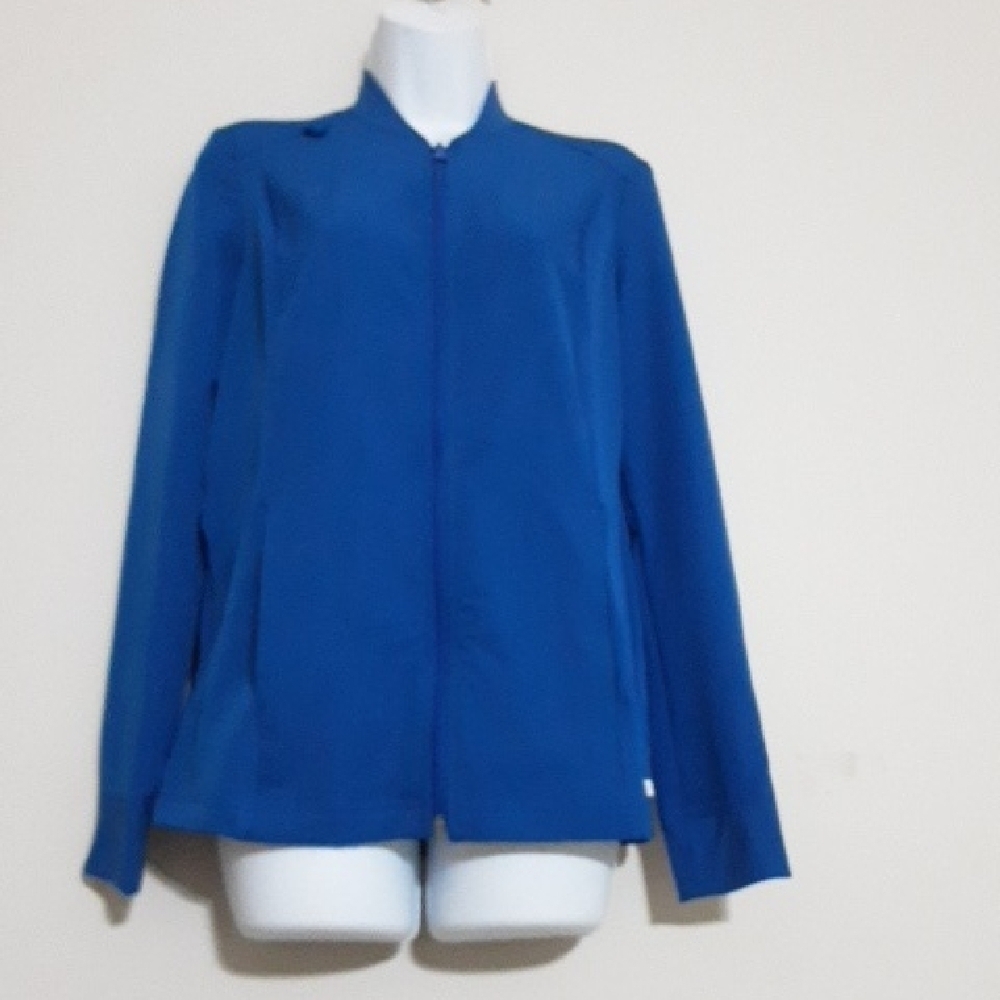 Butter Soft Women's Blue Jacket Scrub Medical Workwear XS Full Zip